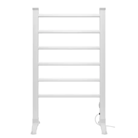 Home FTW22 Fűtött, elektromos ruhaszárító, 90 W, alumínium, szabadon álló kivitel, 50 °C állandó hőmérséklet, vízálló kapcsoló, IPX2