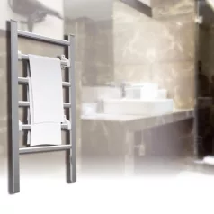   Home FTW 2 álló vagy falra szerelhető fűtött elektromos törölközőszárító, 100W, IPX1 védelem