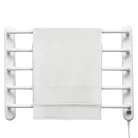 Home FTW 4 fali fűtött elektromos törölközőszárító, 90W, IPX1 védelem, fehér