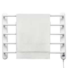   Home FTW 4 fali fűtött elektromos törölközőszárító, 90W, IPX1 védelem, fehér