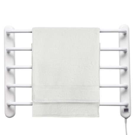 Home FTW 4 fali fűtött elektromos törölközőszárító, 90W, IPX1 védelem, fehér