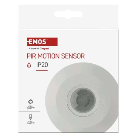 EMOS Mozgásérzékelő (PIR) IP20 6m 360°