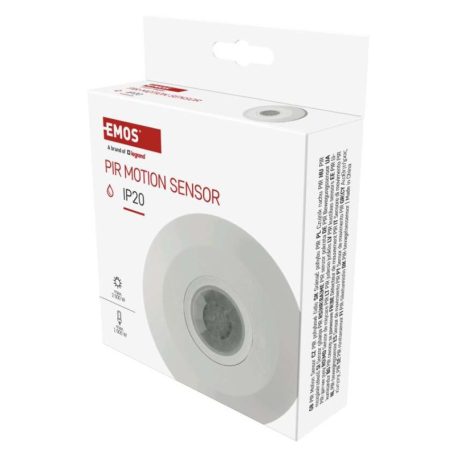 EMOS Mozgásérzékelő (PIR) IP20 6m 360°
