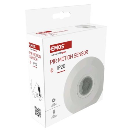 EMOS Mozgásérzékelő (PIR) IP20 6m 360°