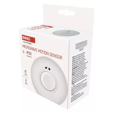 Mikrohullámú érzékelő (mozgásérzékelő) IP20 1200W, fehér