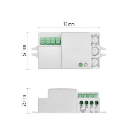 EMOS Mozgásérzékelő (MW) IP20 15m 360°