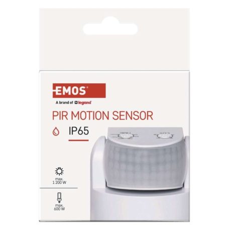 EMOS Mozgásérzékelő (PIR) IP65 12m 180°