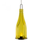 Home GB 23/YE dekorációs üveg, 1 db narancs LED mécses, sárga