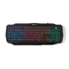 Gaming Combo Kit | 4-in-1 | Billentyűzet, fejhallgató, egér és egérpad | Fekete / Kék | QWERTY | ES Kiosztás