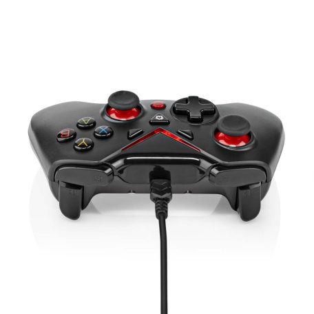 gamepad | USB Type-A | USB-áramellátású | PC | Gombok száma: 12 | Kábel hossz: 1.60 m | Fekete