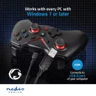 gamepad | USB Type-A | USB-áramellátású | PC | Gombok száma: 12 | Kábel hossz: 1.60 m | Fekete