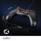 gamepad | USB Type-A | USB-áramellátású | PC | Gombok száma: 12 | Kábel hossz: 1.60 m | Fekete
