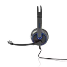 Gaming Headset | Teljes Fület Befedő Kialakítás | Stereo | 2x 3.5 mm | Felhajtható Mikrofon | 2.20 m | Világítás Nélkül