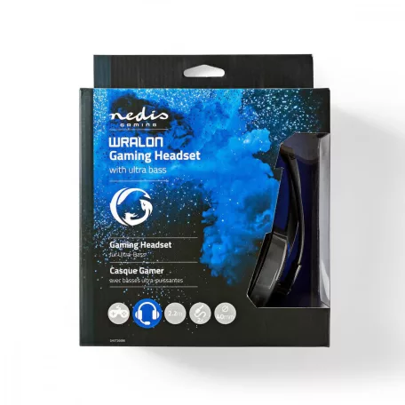 Gaming Headset | Teljes Fület Befedő Kialakítás | Stereo | 2x 3.5 mm | Felhajtható Mikrofon | 2.20 m | Világítás Nélkül