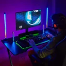 Gaming Headset | Teljes Fület Befedő Kialakítás | Surround | USB Type-A | Felhajtható Mikrofon | 2.10 m | LED