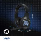 Gaming Headset | Teljes Fület Befedő Kialakítás | Surround | USB Type-A | Felhajtható Mikrofon | 2.10 m | LED