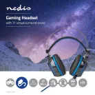 Gaming Headset | Teljes Fület Befedő Kialakítás | Surround | USB Type-A | Hajlítható és Behúzható Mikrofon | 2.10 m | Normál Lighting