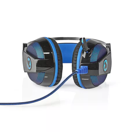 Gaming Headset | Teljes Fület Befedő Kialakítás | Surround | USB Type-A | Hajlítható és Behúzható Mikrofon | 2.10 m | Normál Lighting