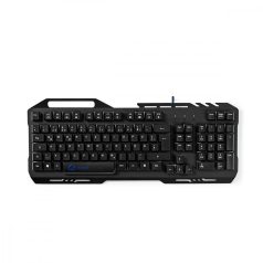   Vezetékes Gaming Keyboard | USB 2.0 | Fóliabillentyûzet | LED | Német | DE Kiosztás | USB-áramellátású | Csatlakozó kábel hossza: 1.50 m | Szerencsejáték