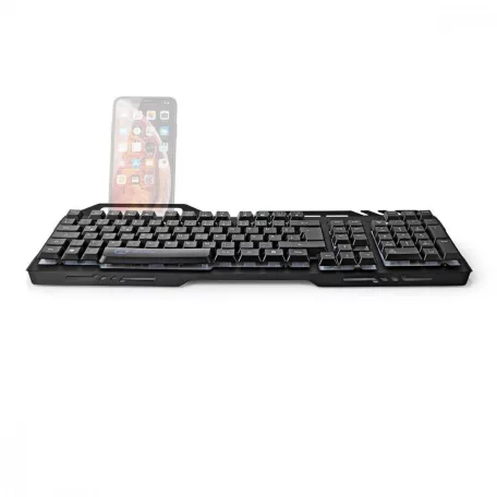 Vezetékes Gaming Keyboard | USB 2.0 | Fóliabillentyûzet | LED | Német | DE Kiosztás | USB-áramellátású | Csatlakozó kábel hossza: 1.50 m | Szerencsejáték