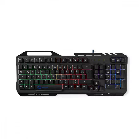 Vezetékes Gaming Keyboard | USB 2.0 | Fóliabillentyûzet | LED | Német | DE Kiosztás | USB-áramellátású | Csatlakozó kábel hossza: 1.50 m | Szerencsejáték