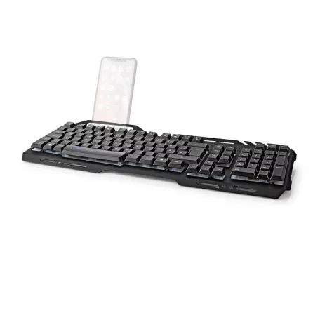 Vezetékes Gaming Keyboard | USB 2.0 | Fóliabillentyûzet | LED | Német | DE Kiosztás | USB-áramellátású | Csatlakozó kábel hossza: 1.50 m | Szerencsejáték