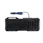 Vezetékes Gaming Keyboard | USB 2.0 | Fóliabillentyûzet | LED | Német | DE Kiosztás | USB-áramellátású | Csatlakozó kábel hossza: 1.50 m | Szerencsejáték