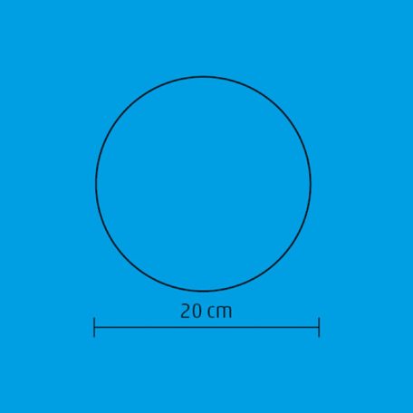 Home GLE 20/WW, EVA gömb dekoráció, rugalmas alapanyag, 2 db LED, 20 cm átmérő