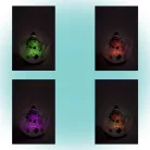 Home GLG 13/RD LED-es figurás üveggömb, piros, beltéri kivitel, 13cm átmérő, 1 db színváltó LED