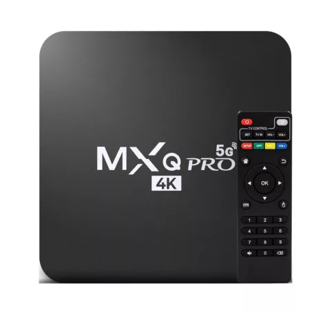 GLO MXQ-4K Tv Okosító médialejátszó, 5G Android Smart TV Box Netflix alkalmazással wifi-s tv okosító smart box magyar nyelvű