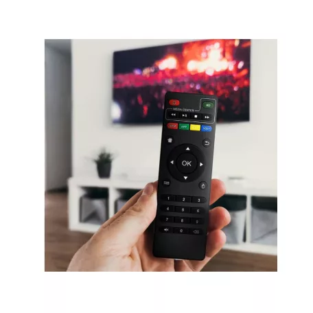 GLO MXQ-4K Tv Okosító médialejátszó, 5G Android Smart TV Box Netflix alkalmazással wifi-s tv okosító smart box magyar nyelvű