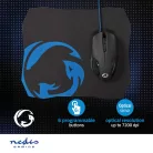 Gaming Mouse & Mouse Pad Set | Vezetékes | 1200 / 2400 / 4800 / 7200 dpi | Állítható DPI | Gombok száma: 6 | Jobbkezes | 1.50 m | Világítás Nélkül