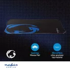 Gaming egérpad | Gumi / Mikrószál | Fekete