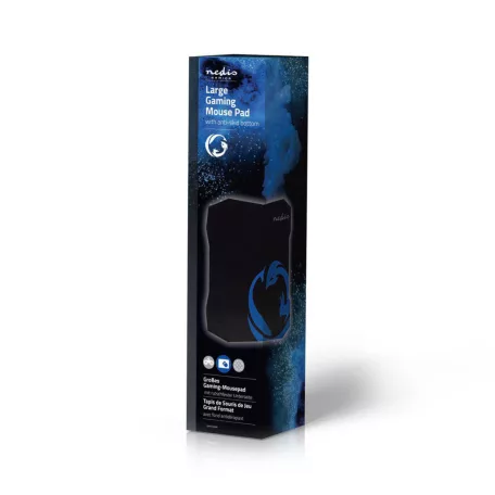 Gaming egérpad | Gumi / Mikrószál | Fekete