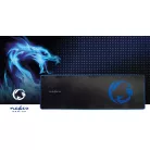 Gaming egérpad | Gumi / Mikrószál | Fekete