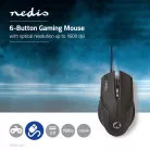 Gaming Mouse | Vezetékes | 800 / 1200 / 1600 dpi | Állítható DPI | Gombok száma: 6 | Jobbkezes | 1.50 m | LED