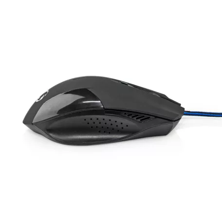 Gaming Mouse | Vezetékes | 1200 / 2400 / 4800 / 7200 dpi | Állítható DPI | Gombok száma: 6 | Programozható gombok | Jobbkezes | 1.50 m | Világítás Nélkül