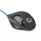 Gaming Mouse | Vezetékes | 1200 / 2400 / 4800 / 7200 dpi | Állítható DPI | Gombok száma: 6 | Programozható gombok | Jobbkezes | 1.50 m | Világítás Nélkül