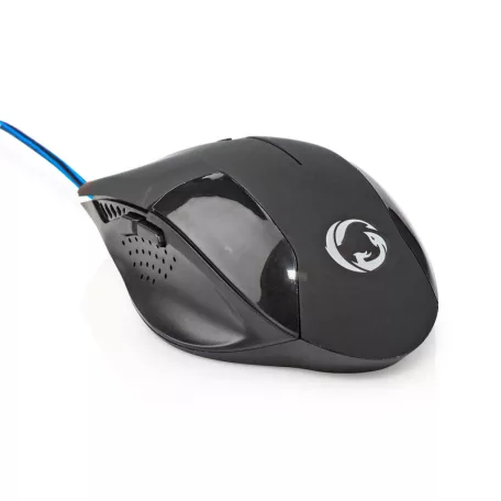 Gaming Mouse | Vezetékes | 1200 / 2400 / 4800 / 7200 dpi | Állítható DPI | Gombok száma: 6 | Programozható gombok | Jobbkezes | 1.50 m | Világítás Nélkül