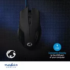 Gaming Mouse | Vezetékes | 1200 / 2400 / 4800 / 7200 dpi | Állítható DPI | Gombok száma: 6 | Programozható gombok | Jobbkezes | 1.50 m | Világítás Nélkül