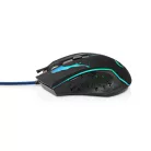 Gaming Mouse | Vezetékes | 1200 / 1800 / 2400 / 3600 dpi | Állítható DPI | Gombok száma: 6 | Programozható gombok | Jobbkezes | 1.50 m | LED
