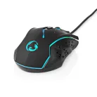 Gaming Mouse | Vezetékes | 1200 / 1800 / 2400 / 3600 dpi | Állítható DPI | Gombok száma: 6 | Programozható gombok | Jobbkezes | 1.50 m | LED