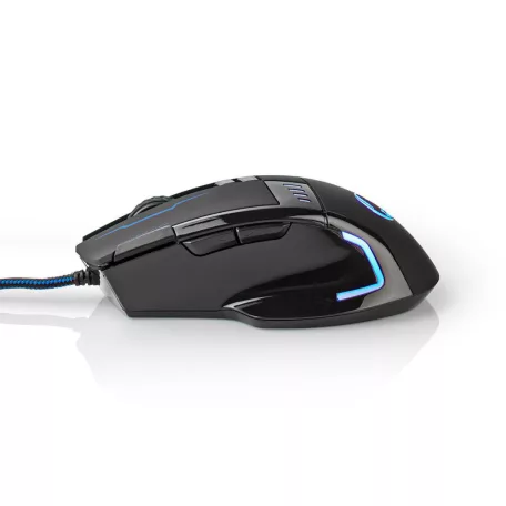 Gaming Mouse | Vezetékes | 800 / 1600 / 2400 / 4000 dpi | Állítható DPI | Gombok száma: 8 | Programozható gombok | Jobbkezes | 1.50 m | LED