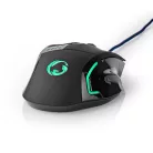 Gaming Mouse | Vezetékes | 800 / 1600 / 2400 / 4000 dpi | Állítható DPI | Gombok száma: 8 | Programozható gombok | Jobbkezes | 1.50 m | LED