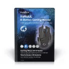 Gaming Mouse | Vezetékes | 800 / 1600 / 2400 / 4000 dpi | Állítható DPI | Gombok száma: 8 | Programozható gombok | Jobbkezes | 1.50 m | LED