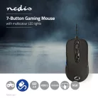 Gaming Mouse | Vezetékes | 4000 dpi | Állítható DPI | Gombok száma: 7 | Programozható gombok | Jobbkezes | 1.80 m | RGB