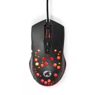 Gaming Mouse | Vezetékes | 800 / 1200 / 2400 / 3200 / 4800 / 7200 dpi | Állítható DPI | Gombok száma: 7 | Programozható gombok | Jobbkezes | 1.50 m | RGB