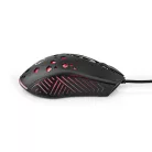 Gaming Mouse | Vezetékes | 800 / 1200 / 2400 / 3200 / 4800 / 7200 dpi | Állítható DPI | Gombok száma: 7 | Programozható gombok | Jobbkezes | 1.50 m | RGB