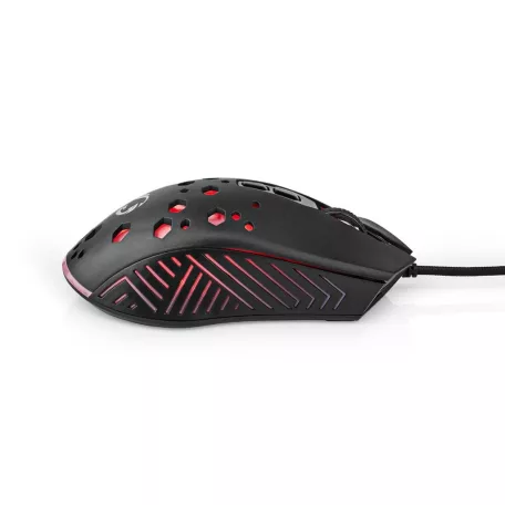 Gaming Mouse | Vezetékes | 800 / 1200 / 2400 / 3200 / 4800 / 7200 dpi | Állítható DPI | Gombok száma: 7 | Programozható gombok | Jobbkezes | 1.50 m | RGB