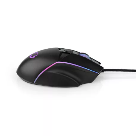 Gaming Mouse | Vezetékes | 800 / 1200 / 2400 / 3200 / 4800 / 7200 dpi | Állítható DPI | Gombok száma: 6 | Jobbkezes | 1.50 m | LED